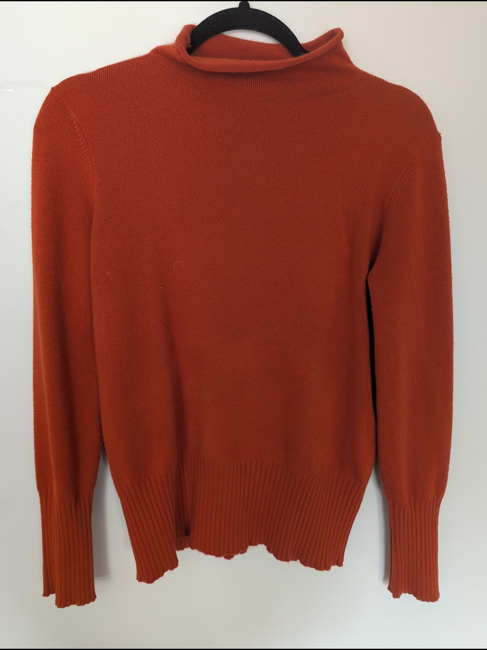 French Connection Burnt Orange Cowlneck Sweater